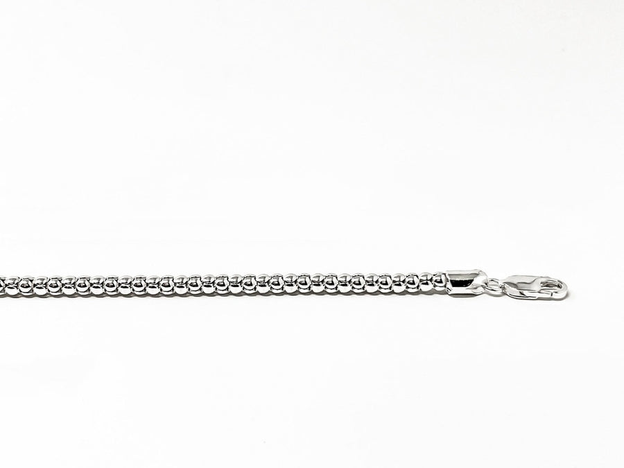 Sterling Silver Popcorn Chain Necklace