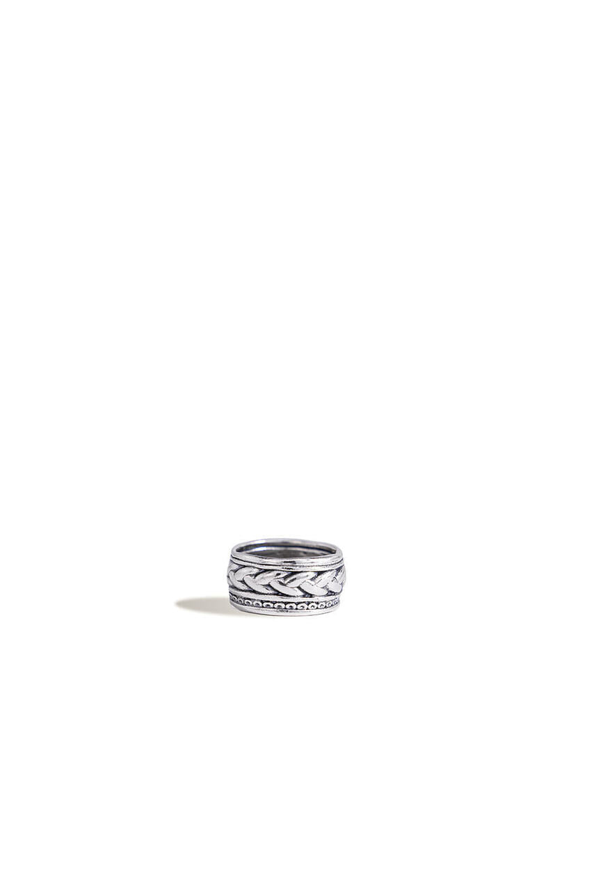 Wide Braided Band Ring