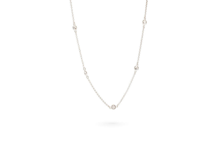 Stationed Cubic Zirconia Necklace