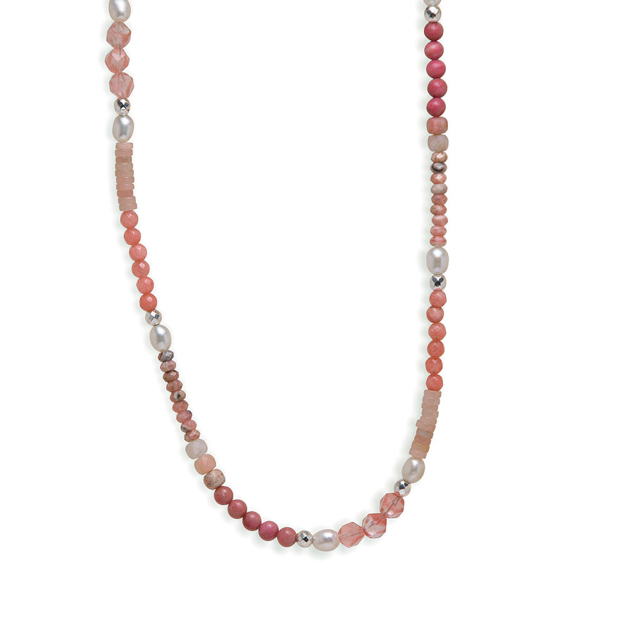 Daring Pinks Beaded Necklace