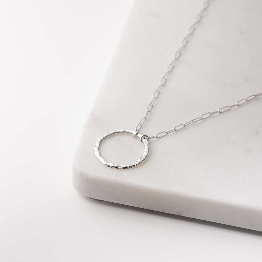 Sterling Silver Perfect Circle Necklace