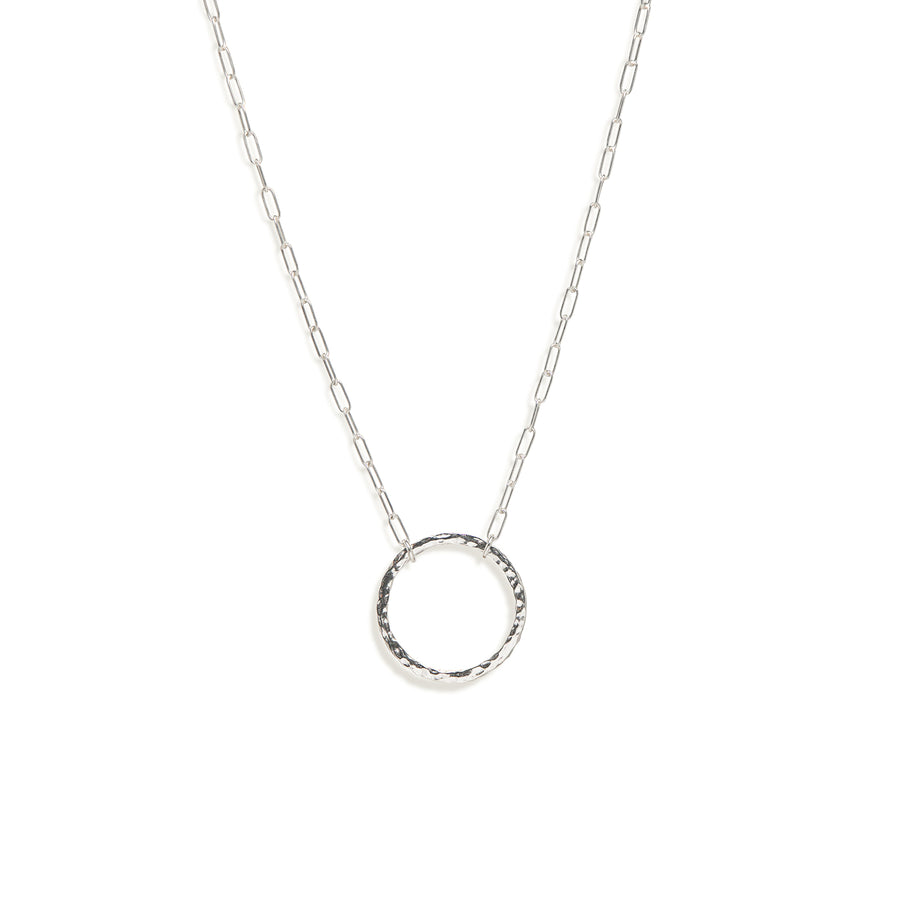 Sterling Silver Perfect Circle Necklace