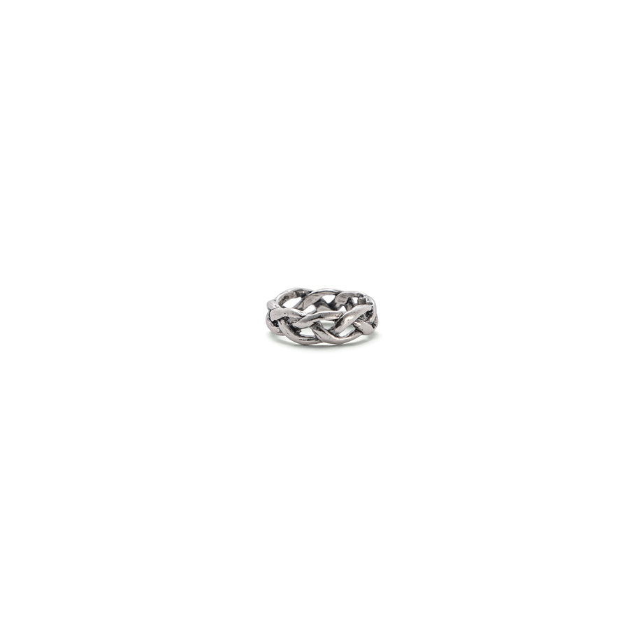 **BACKORDER (SIZE 10 ONLY)** Sterling Silver Braided Ring