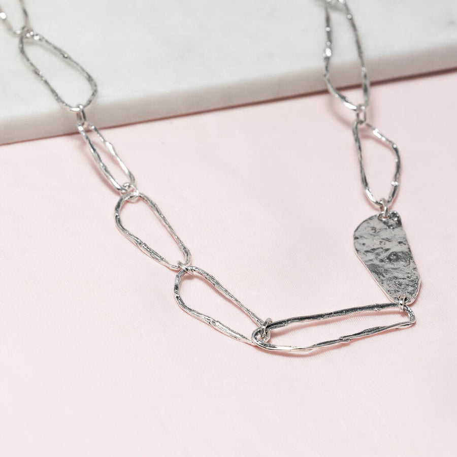 Oblong Chain Link Necklace