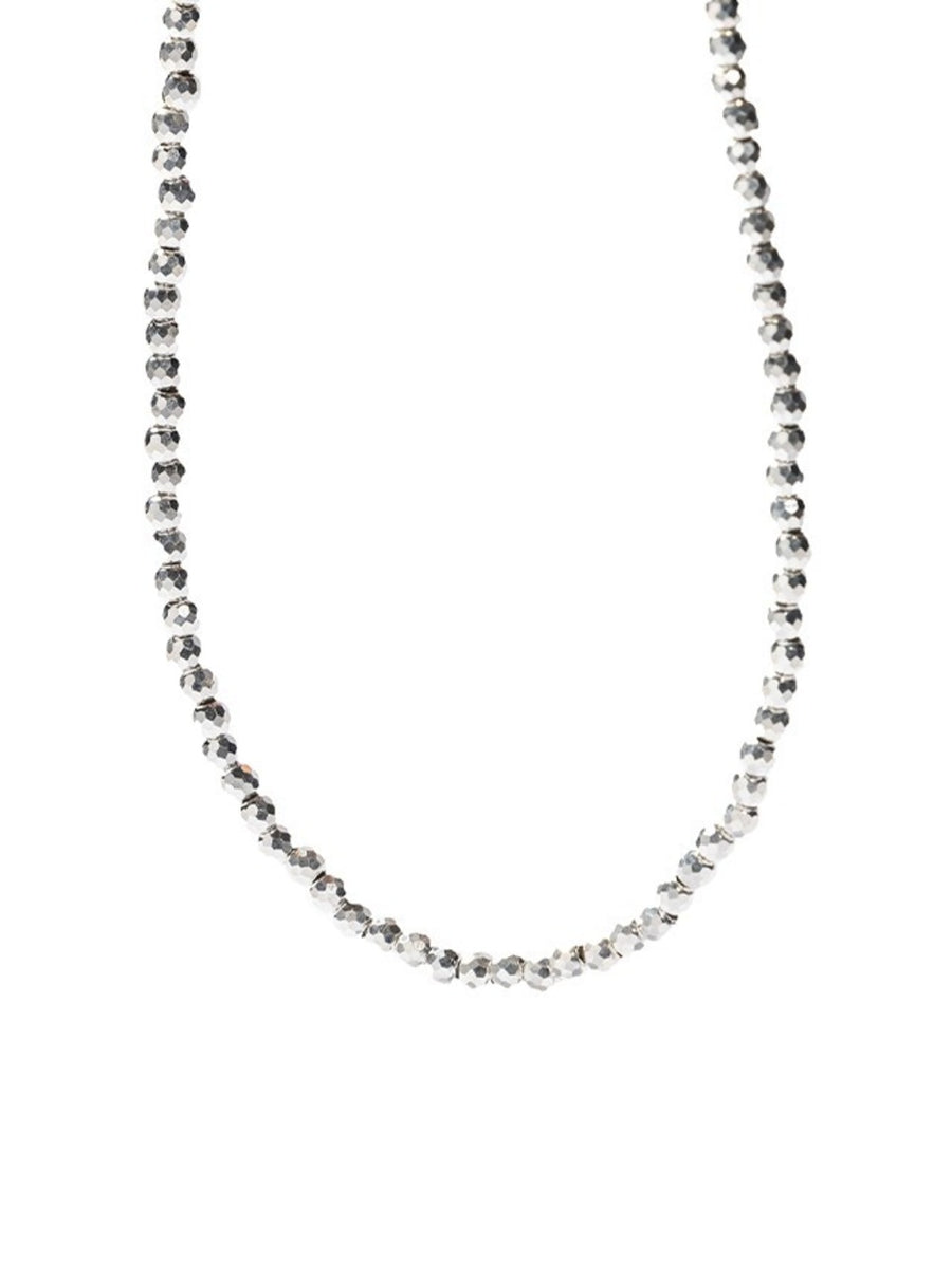 Sterling Silver Diamond Cut Necklace