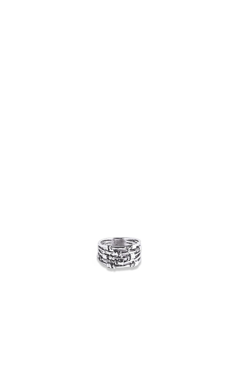 Sterling Silver Beaded Cable Ring